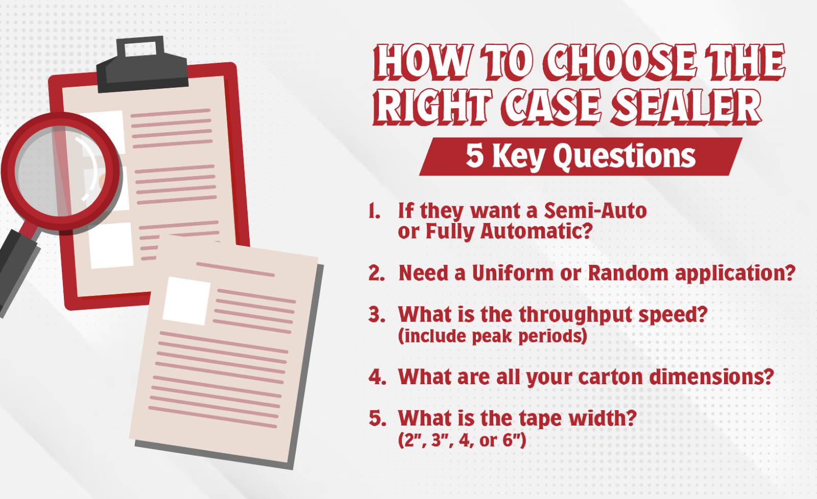 How to choose the riht case sealers