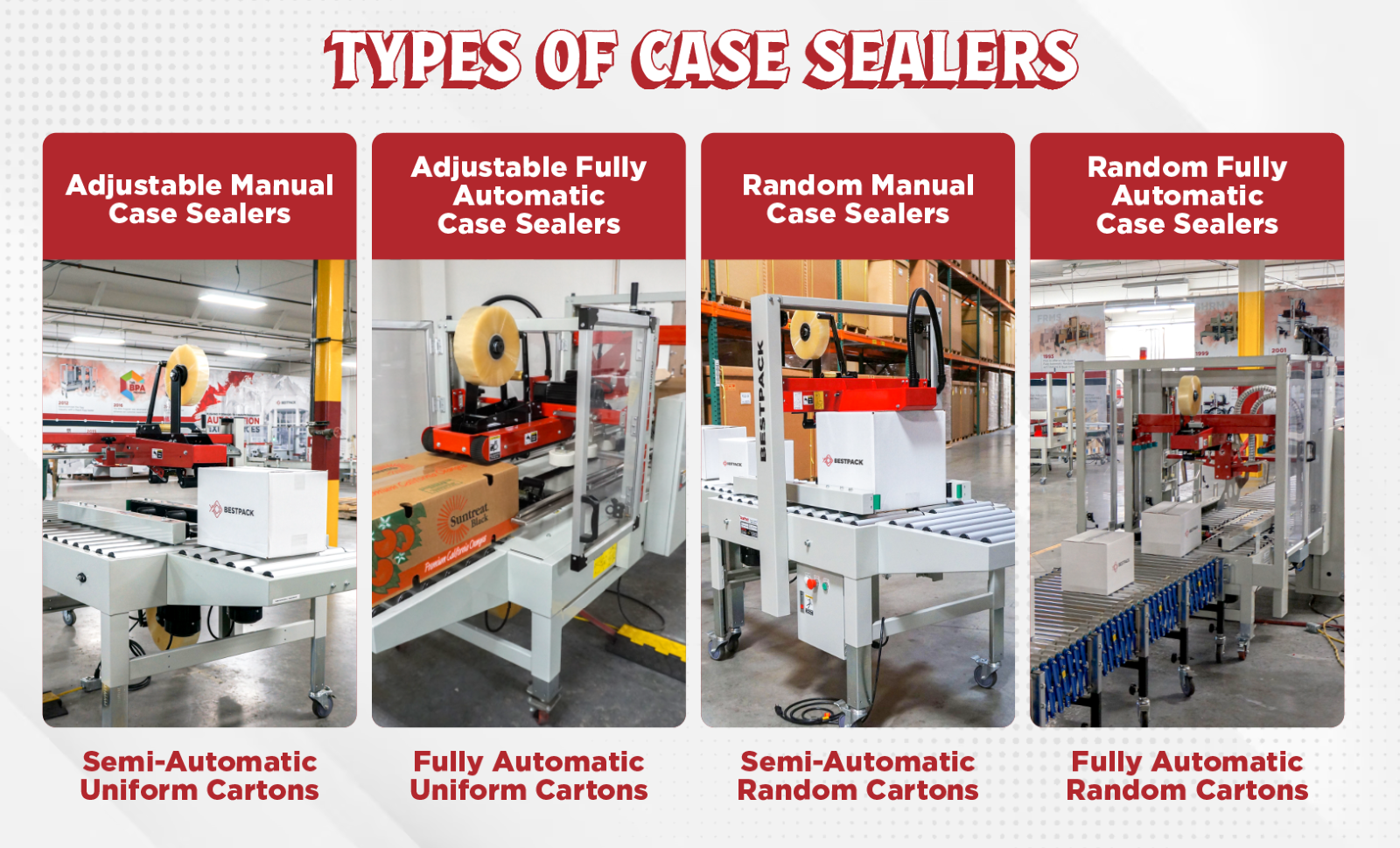 Types of case Sealers